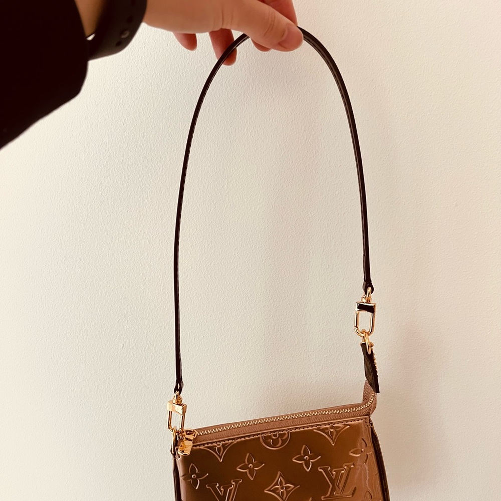 High quality leather strap for LV mini pochette